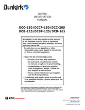 ECR International Dunkirk DCC-150 User's Information Manual