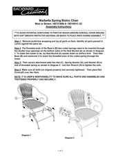 Backyard Creations Marbella Spring M21051C-2C Assembly Instructions