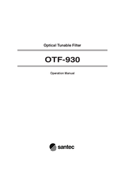 Santec OTF-930 Operation Manual