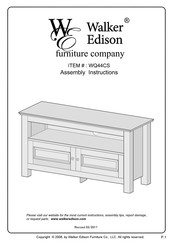 Walker Edison WQ44CS Assembly Instructions Manual
