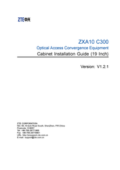 Zte ZXA10 C300 Installation Manual