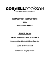 CornellCookson NEMA 7/9 Installation Instructions And Operation Manual