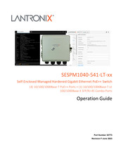 Lantronix SESPM1040-541-LT-PD Operation Manual