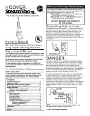 Hoover SteamVac Dual F7225-900 Owner's Manual