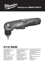 Milwaukee C12RAD-201 Instructions Manual