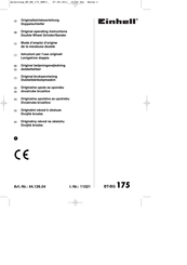 EINHELL BT-BG 175 Original Operating Instructions