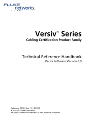 Fluke FiberInspector Versiv Series Technical Reference Handbook