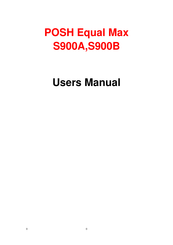 Posh Equal Max S900A User Manual