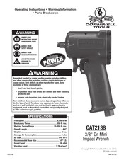 Cornwell Tools CAT2138 Operating Instructions