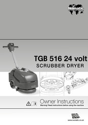 Numatic TGB 516 Owner's Instructions Manual