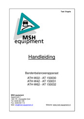 MSH equipment AT 150032 User Manual