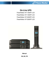 Power Walker VFI 3000RT LCD Manual