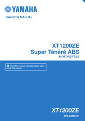 Yamaha XT1200ZE 2018 Owner's Manual
