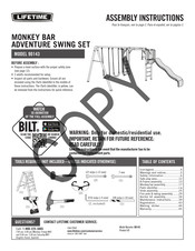 Lifetime 90143 Assembly Instructions Manual