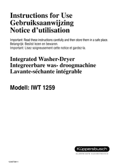 Küppersbusch IWT 1259 Instructions For Use Manual