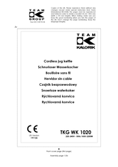 Team Kalorik TKG WK 1020 Operating Instructions Manual