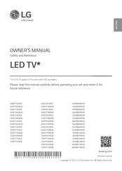 LG 75UP7670PUB.AUS Owner's Manual