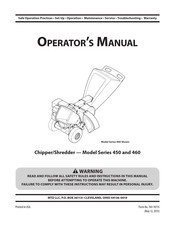 Mtd 450 Series Operator's Manual