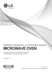 LG LMVH1711 Series Owner's Manual & Cooking Manual