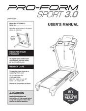 Pro-form PFTL39921.0 Manuals | ManualsLib