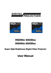 NEC HIGHlite 4000Dsx User Manual