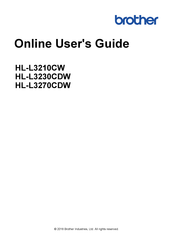 Brother HL-L3270CDW Online User's Manual