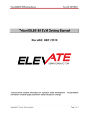 ELEVATE Triton/ISL55185 EVM Getting Started