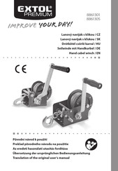 EXTOL PREMIUM 8861305 Translation Of The Original User Manual