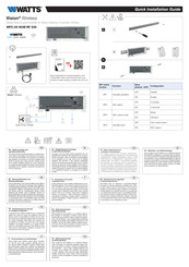 Watts WFC-03 HCM RF 230 Quick Installation Manual