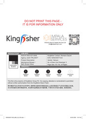 Kingfisher 3663602301547 Installation Instructions Manual