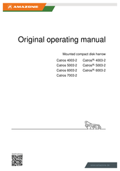 Amazone Catros 6003-2 Original Operating Manual