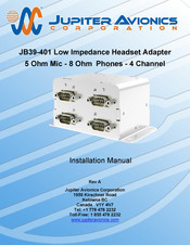 Jupiter Avionics JB39-401 Installation Manual