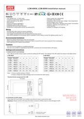 Mean Well LCM-60KN Installation Manual