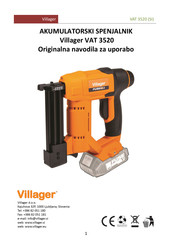 Villager VAT 3520 Original Instruction Manual