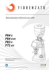 Fiorenzato F71 EK XG Installation, Operation And Maintenance Manual
