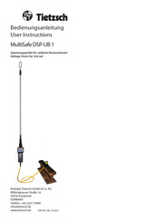 Tietzsch MultiSafe DSP-UB 1 User Instructions