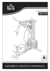 Homcom A91-176 Assembly & Instruction Manual