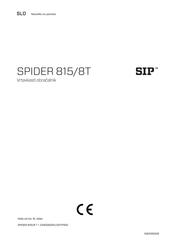 SIP SPIDER 815/8 T Instruction For Work