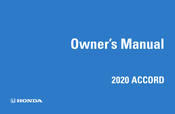 Honda Accord 2020 Owner's Manual