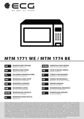 ECG MTM 1774 BE Instruction Manual