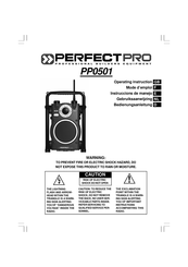 PERFECTPRO PP0501 Operating	 Instruction