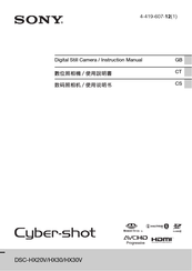 Sony Cyber-shot DSC-X30 Instruction Manual