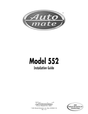 Directed Electronics Auto mate 552 Installation Manual