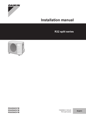 Daikin RXA35A2V1B Installation Manual