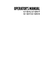 Volvo Penta 8.1 GiI-F Operator's Manual