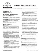 SNOWJOE SUNJOE SPX4001-PRO Operator's Manual