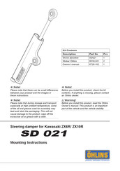 Ohlins SD 021 Mounting Instructions