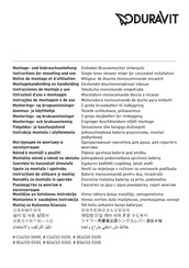DURAVIT D-NEO DE4210 0100 Instructions For Mounting And Use