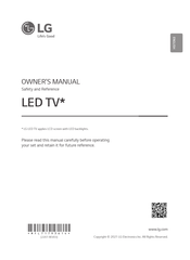 LG 75QNED90VPA.UFCFLJK Owner's Manual