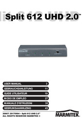 Marmitek Split 612 UHD 2.0 User Manual